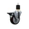 Service Caster 4'' Maroon Poly Swivel 1-7/8'' Expanding Stem Caster with Brake SCC-EX20S414-PPUB-MRN-PLB-178 - alternate 1